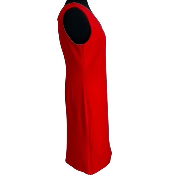 Ava Red Sheath Slip On Dress Size Medium NWT - Picture 4 of 10